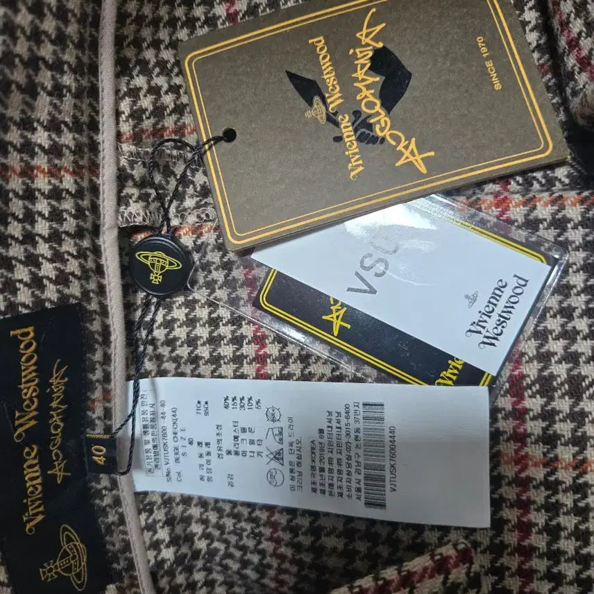 [BUNJANG] Vivienne Westwood Houndstooth Check Mini Skirt / 새상품 비비안웨스트우드 하운드투스 체크 스커트