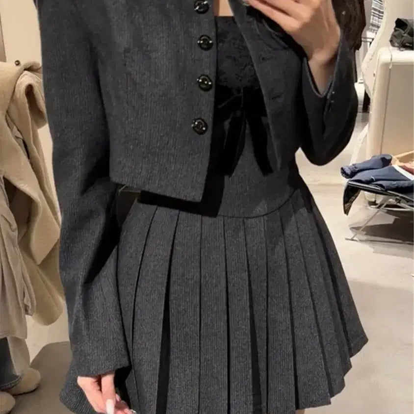 [BUNJANG] Ariel Style Andrew Dress Set - M / 앤드류 원피스세트-M