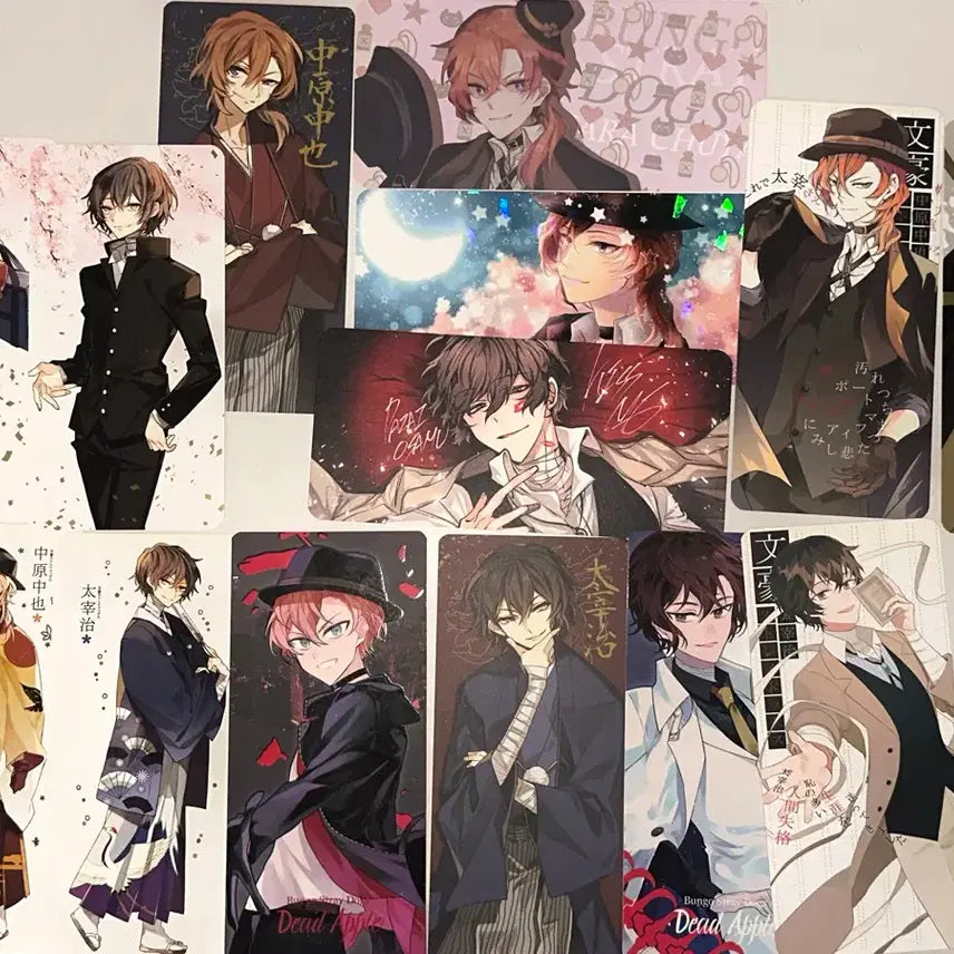 [BUNJANG] Bungou Stray Dogs Chuuya Dazai Non-Official Postcard Bundle Set / 문스독 츄야 다자이 비공굿 엽서 판매 30장 일괄
