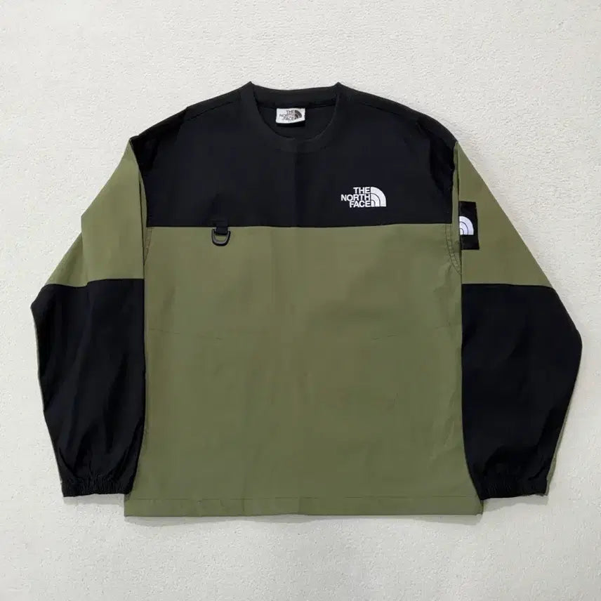 [BUNJANG] The North Face White Label Albany Crew Neck Sweater / 노스페이스 화이트라벨 알바니 크루넥 S 카키