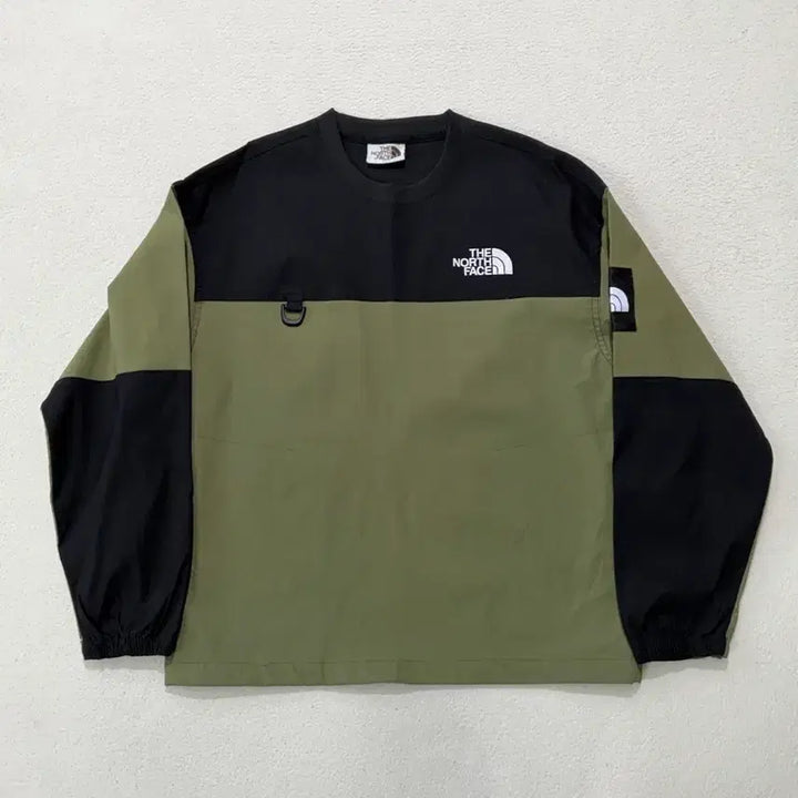 [BUNJANG] The North Face White Label Albany Crew Neck Sweater / 노스페이스 화이트라벨 알바니 크루넥 S 카키