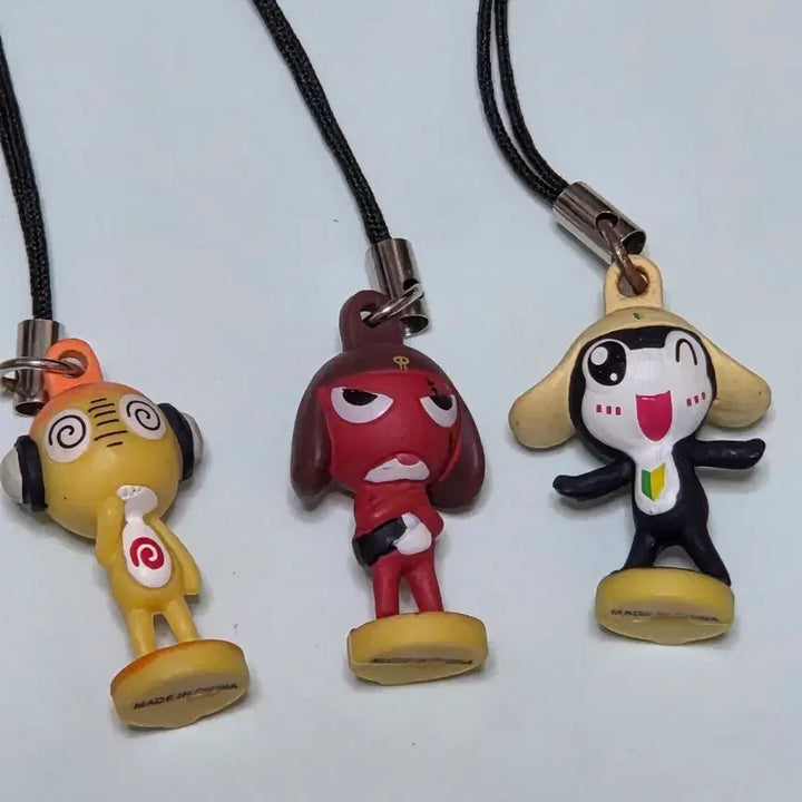 [BUNJANG] Keroro Classic Tamama Giroro Figure Keyring Bundle Set / 케로로 고전 키링 타마마 기로로 타마마 스트랩 피규어