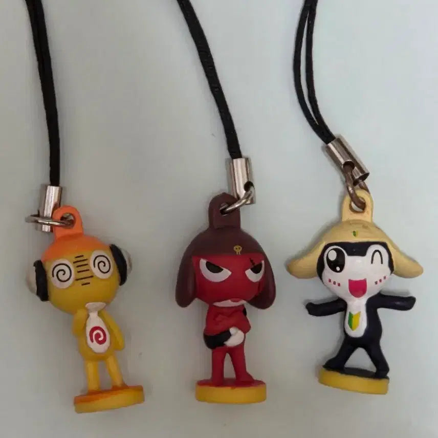 [BUNJANG] Keroro Classic Tamama Giroro Figure Keyring Bundle Set / 케로로 고전 키링 타마마 기로로 타마마 스트랩 피규어