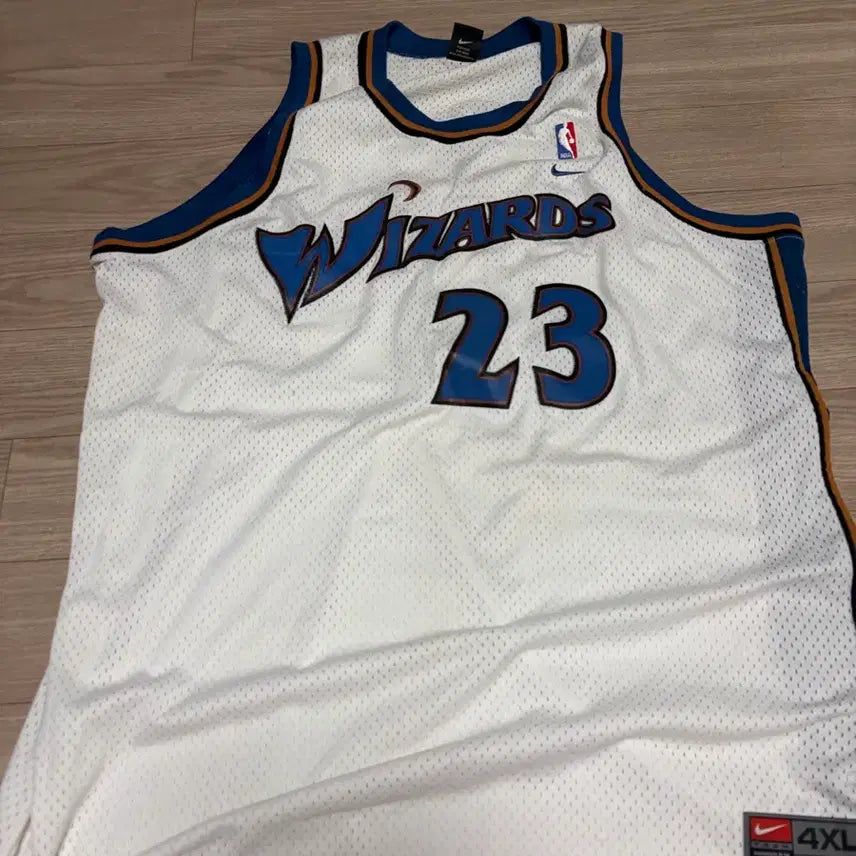 [BUNJANG] Nike Washington Wizards Jordan 23 Jersey White 4XL / 나이키 빈티지 워싱턴 위저즈 조던 23 (화이트)