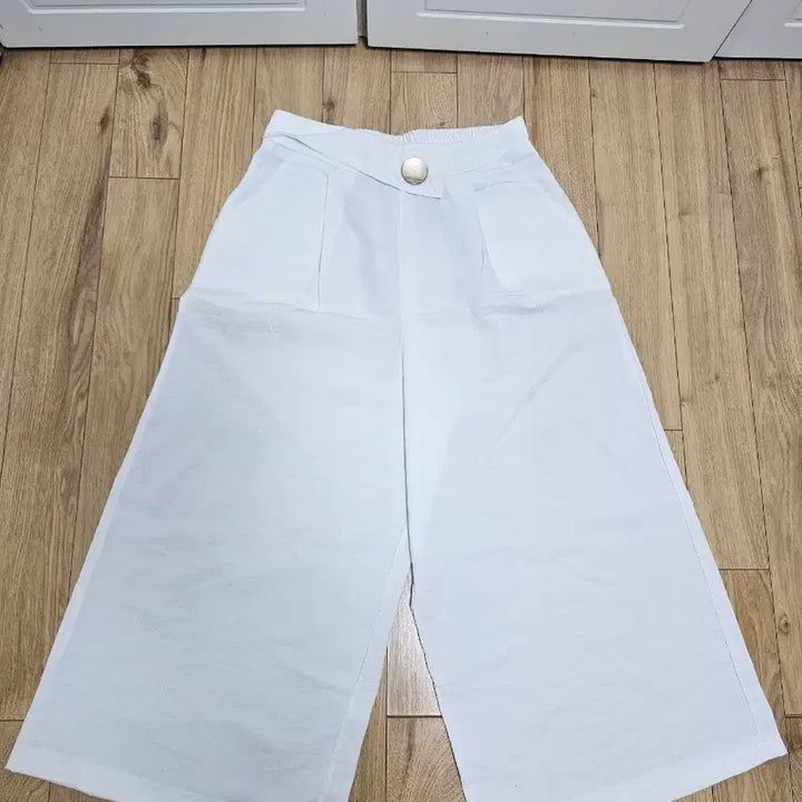 [BUNJANG] White Wide Leg Pants (Size 55-66) / 흰색 와이드 팬츠55-66