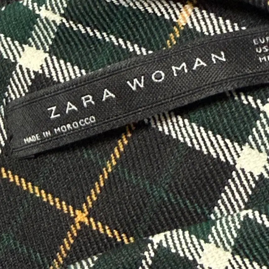 [BUNJANG] ZARA Check Pattern Sleeveless Long Dress / ZARA/자라 체크 패턴 민소매 롱 원피스