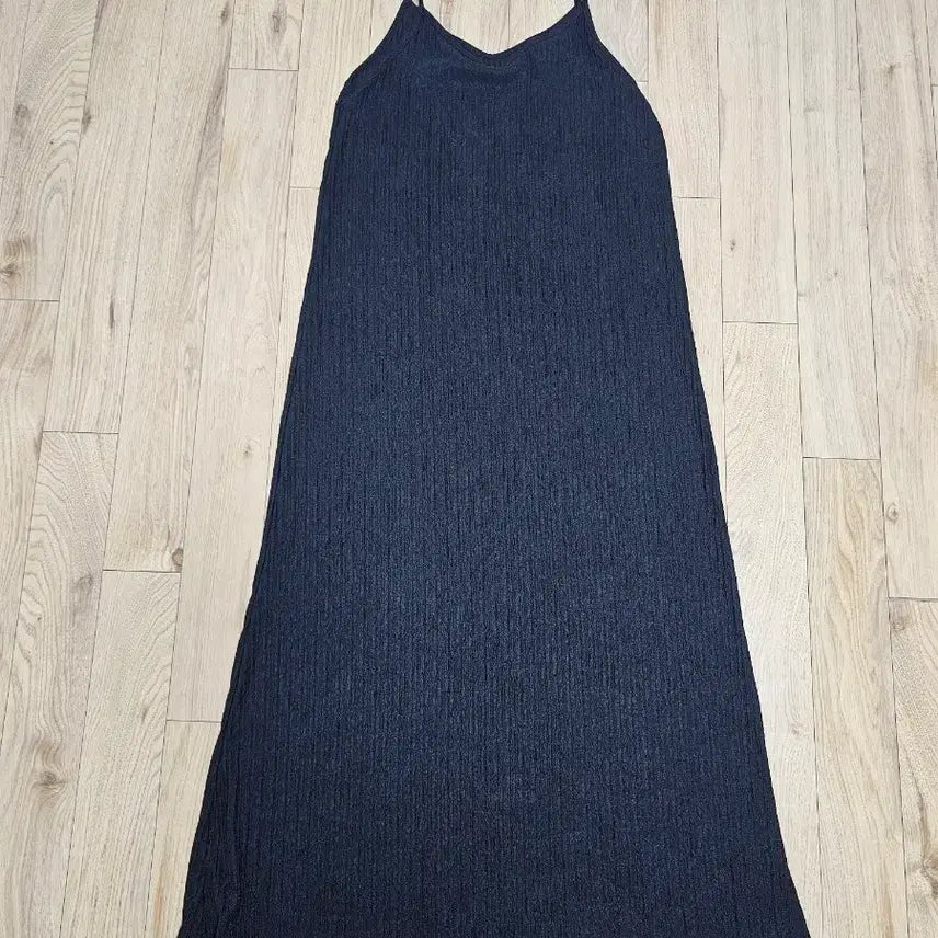 [BUNJANG] Black Ribbed Long Sleeveless Dress - Size M / 블랙 골지 롱 나시 원피스 M사이즈