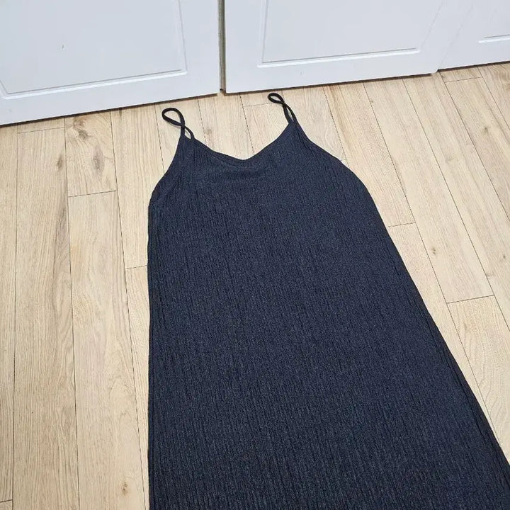 [BUNJANG] Black Ribbed Long Sleeveless Dress - Size M / 블랙 골지 롱 나시 원피스 M사이즈