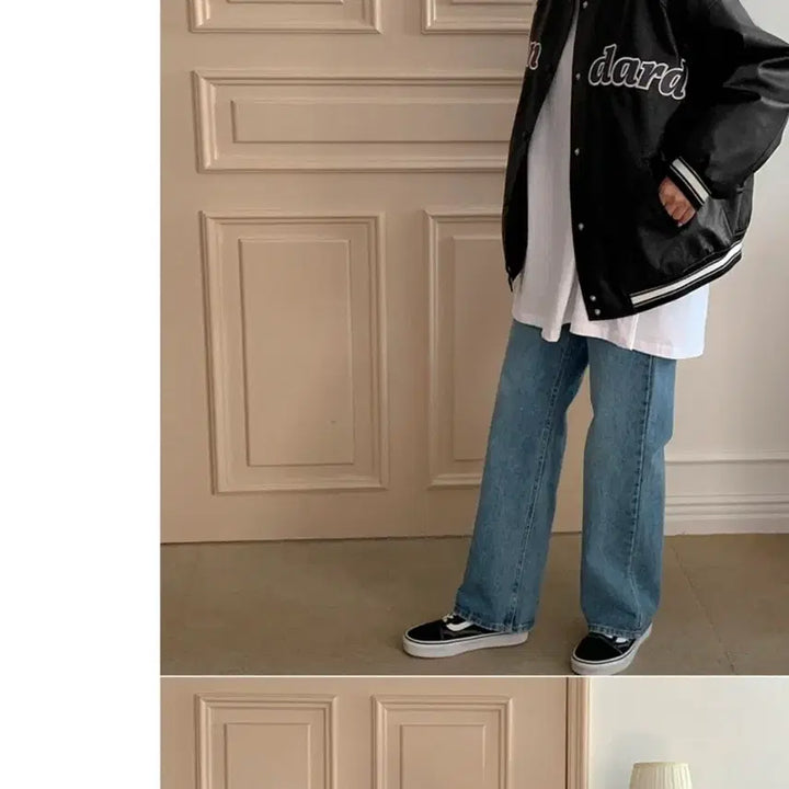 [BUNJANG] Gongoo Woman Plus Size Leather Jacket / 공구우먼 빅사이즈 레더자켓 99-100