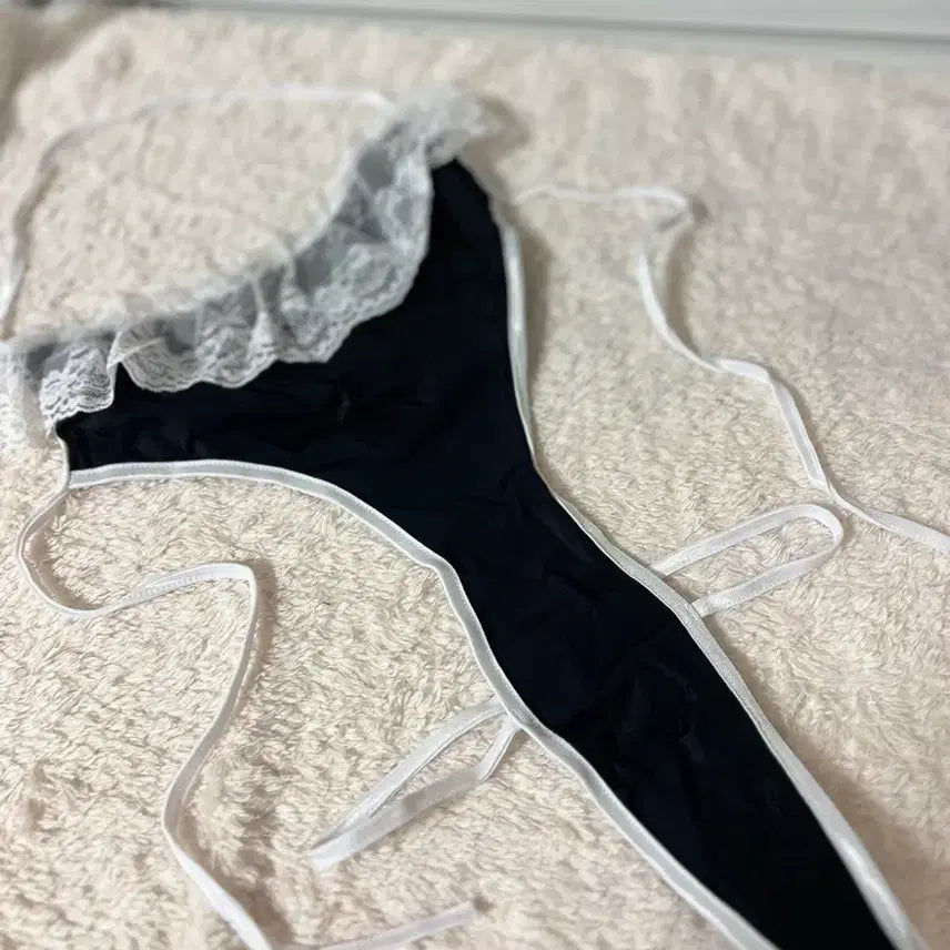 [BUNJANG] Black Lace String Panty / (100%새상품)블랙 레이스 끈 팬티