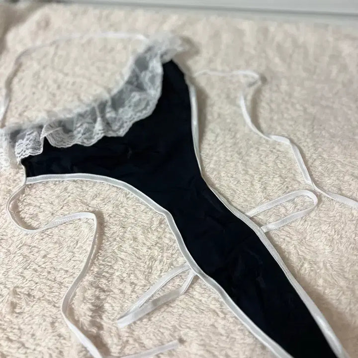 [BUNJANG] Black Lace String Panty / (100%새상품)블랙 레이스 끈 팬티