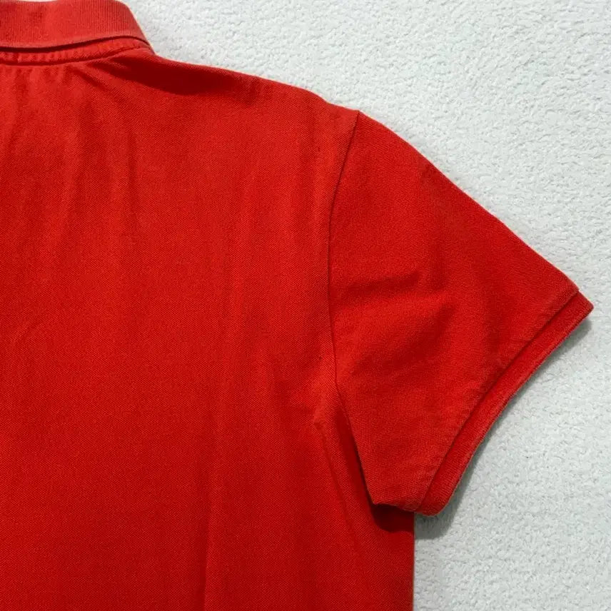 [SOLD OUT] 정품 몽클레어 삼선 와펜 카라 티셔츠 L 사이즈 오렌지