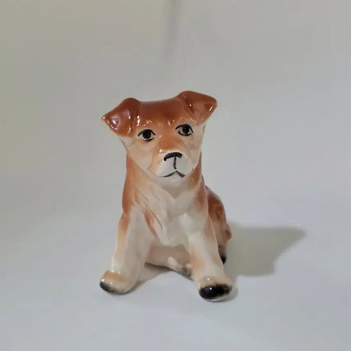 [BUNJANG] Vintage Brown Tone Dog Figurine / 빈티지 브라운톤 강아지 피겨린