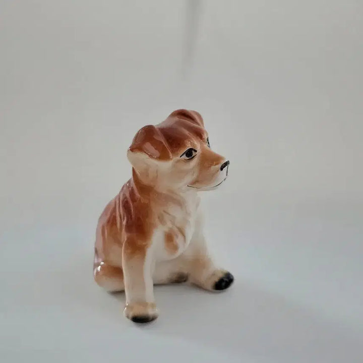 [BUNJANG] Vintage Brown Tone Dog Figurine / 빈티지 브라운톤 강아지 피겨린