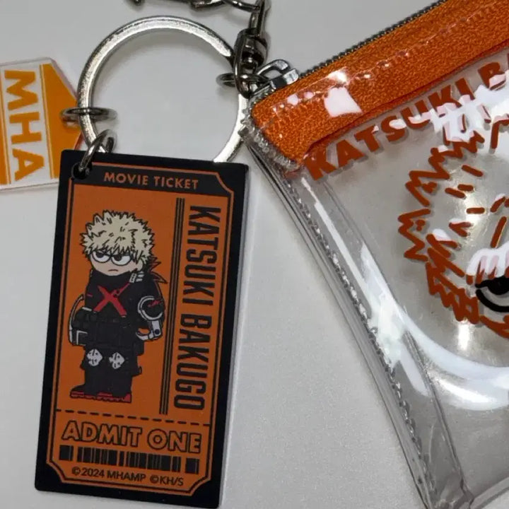 [BUNJANG] My Hero Academia Bakugo PVC Pouch and Keyring Set / 나의히어로아카데미아 바쿠고 지로리 pcv파우치+키링 세트 히로아카 나히아