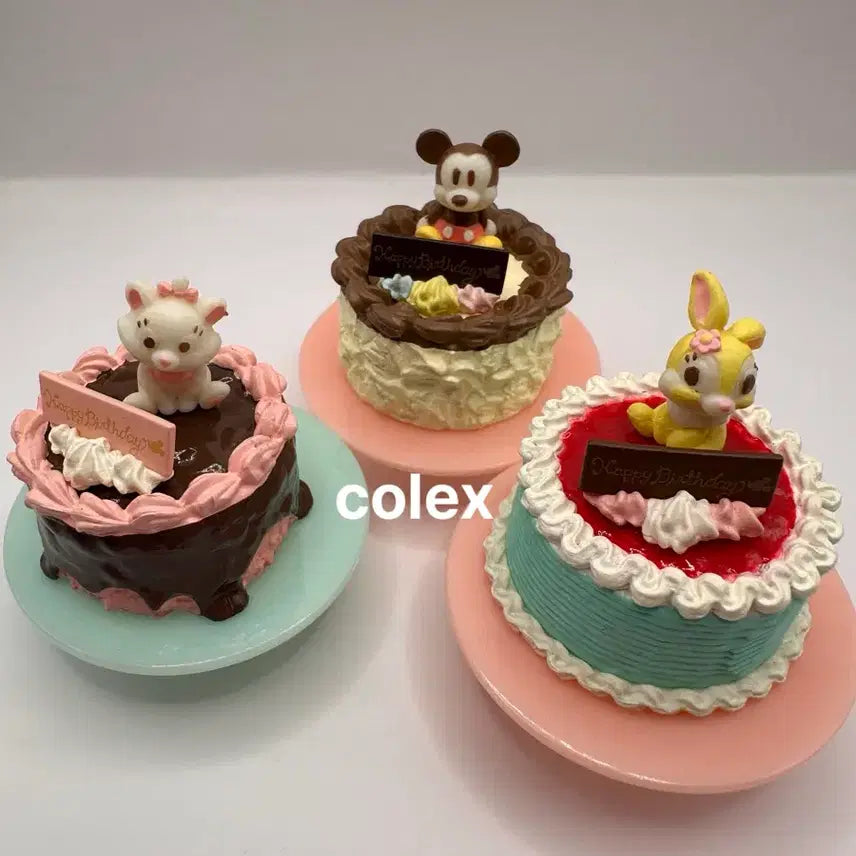 [BUNJANG] Re-Ment Disney Happy Birthday Cake Set (2008) / 2008리멘트) 디즈니 해피버스데이 케이크