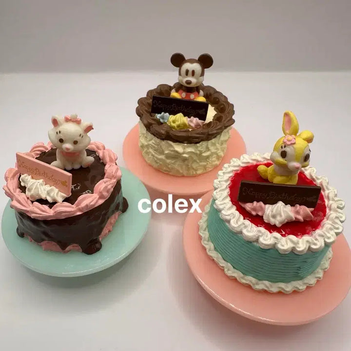 [BUNJANG] Re-Ment Disney Happy Birthday Cake Set (2008) / 2008리멘트) 디즈니 해피버스데이 케이크
