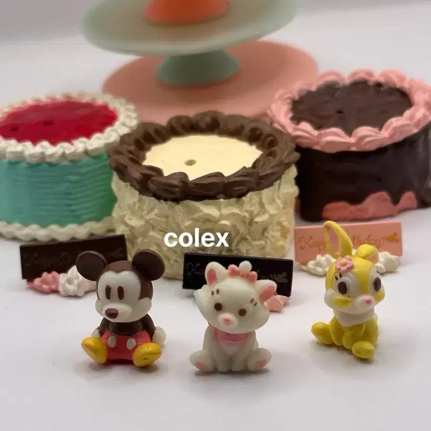 [BUNJANG] Re-Ment Disney Happy Birthday Cake Set (2008) / 2008리멘트) 디즈니 해피버스데이 케이크