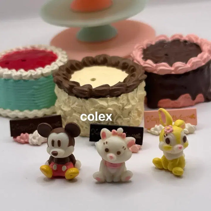 [BUNJANG] Re-Ment Disney Happy Birthday Cake Set (2008) / 2008리멘트) 디즈니 해피버스데이 케이크