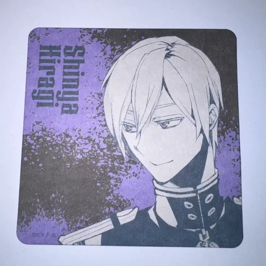 [BUNJANG] Seraph of the End Shinya Hiragi 10th Anniversary Exhibition Coaster / 종말의 세라프 종세 히이라기 신야 10주년 전시회 코스터