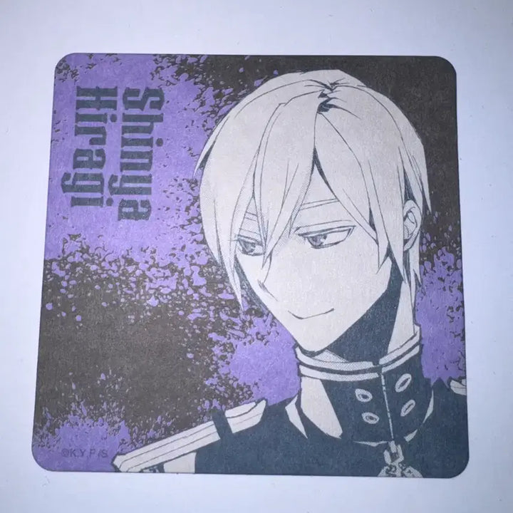 [BUNJANG] Seraph of the End Shinya Hiragi 10th Anniversary Exhibition Coaster / 종말의 세라프 종세 히이라기 신야 10주년 전시회 코스터