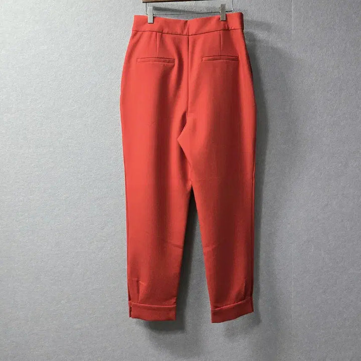 [BUNJANG] ZARA Red High-Waist Semi-Tapered Slacks / 자라 레드  하이웨스트  세미 테이퍼드 슬랙스