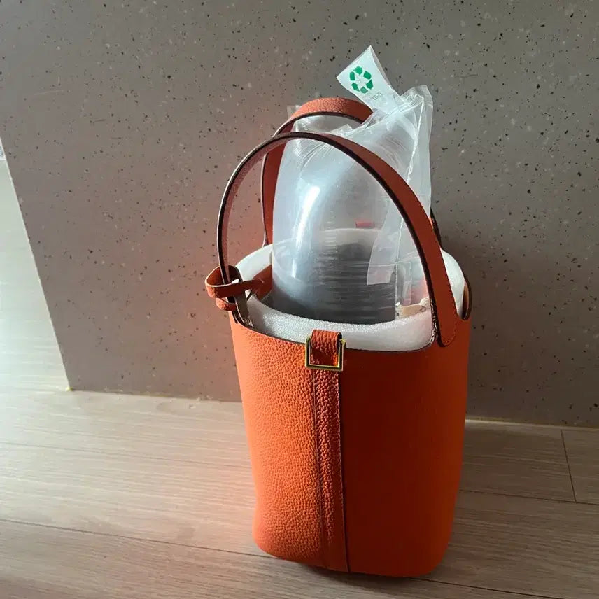 [BUNJANG] Genuine Leather Tote Bag Orange / 소가죽가방 에르st