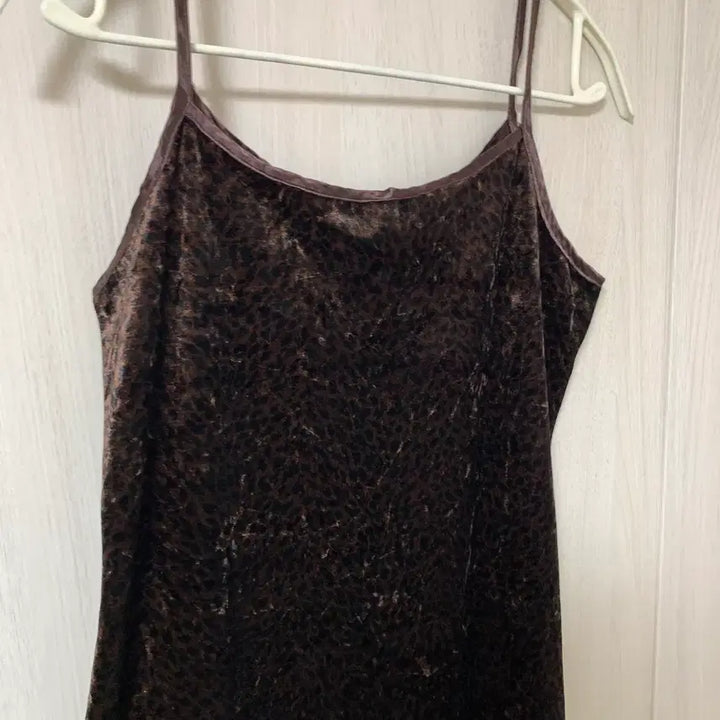 [BUNJANG] Vintage Leopard Print Velvet Slit Dress / 호피 벨벳 트임 원피스 (빈티지)