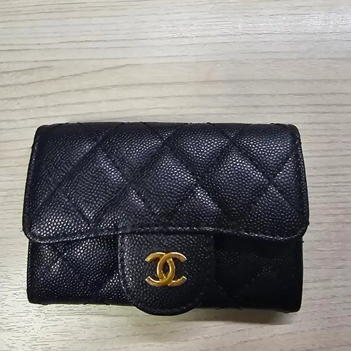 [BUNJANG] Chanel Black Caviar Card Holder / 샤넬 블랙 캐비어 카드지갑