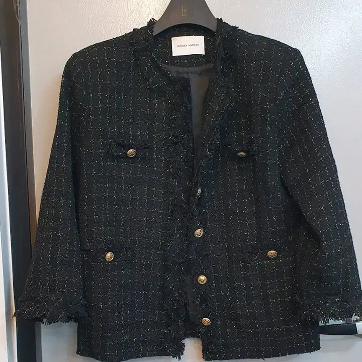 [BUNJANG] Thunder Market Tweed Jacket / 썬더마켓  트위드자켓 프리