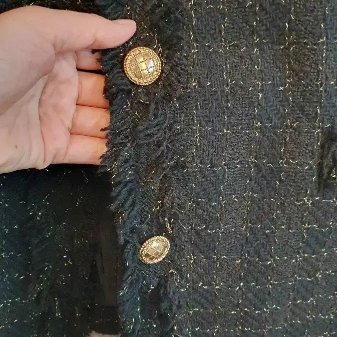 [BUNJANG] Thunder Market Tweed Jacket / 썬더마켓  트위드자켓 프리