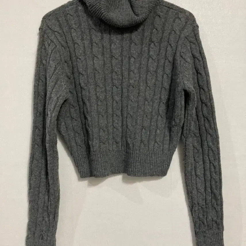 [BUNJANG] Crop Knit T-shirt / 크롭 폴라 니트 티셔츠