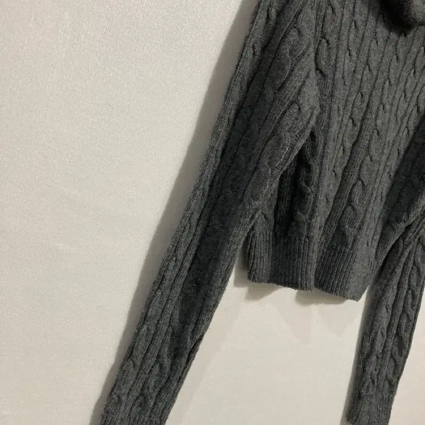 [BUNJANG] Crop Knit T-shirt / 크롭 폴라 니트 티셔츠