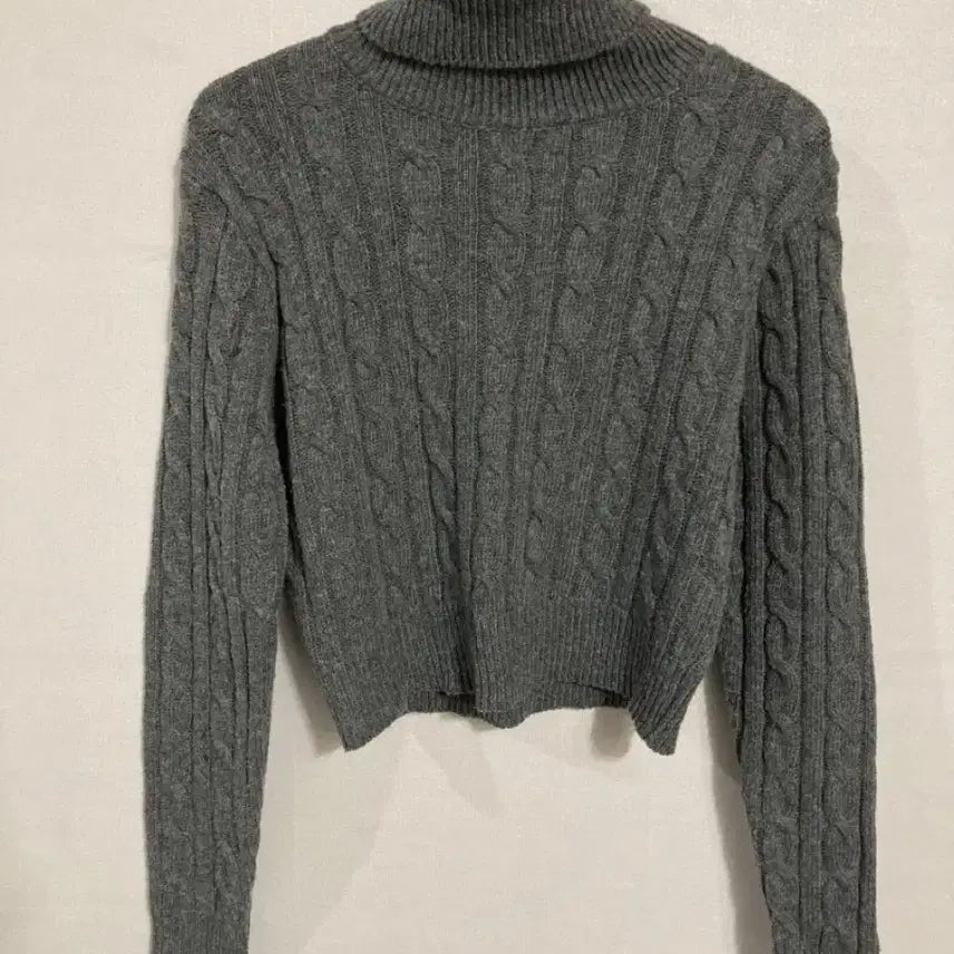 [BUNJANG] Crop Knit T-shirt / 크롭 폴라 니트 티셔츠