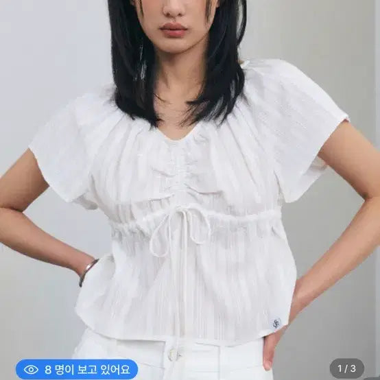 [BUNJANG] City Breeze White Blouse / 시티브리즈 블라우스