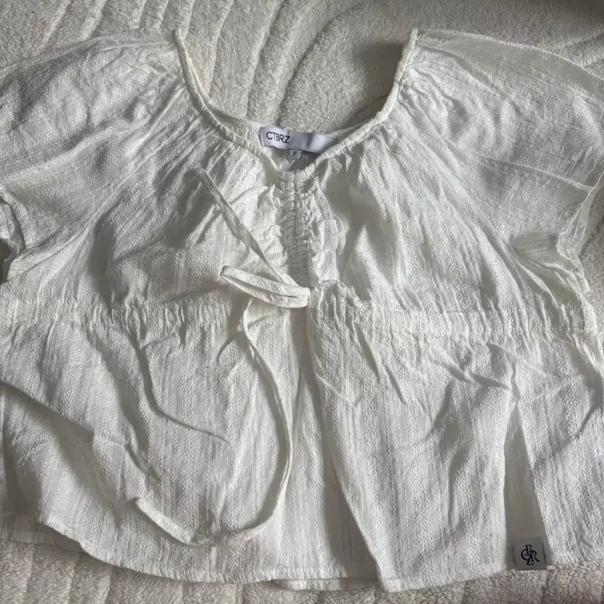 [BUNJANG] City Breeze White Blouse / 시티브리즈 블라우스
