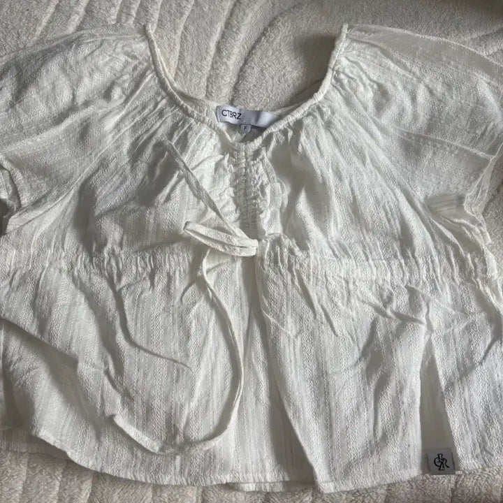 [BUNJANG] City Breeze White Blouse / 시티브리즈 블라우스