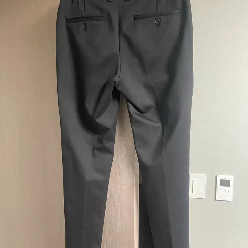 [BUNJANG] Black Fleece Lined Slacks - Waist 30 / 검정색 기모슬랙스 바지 허리 30