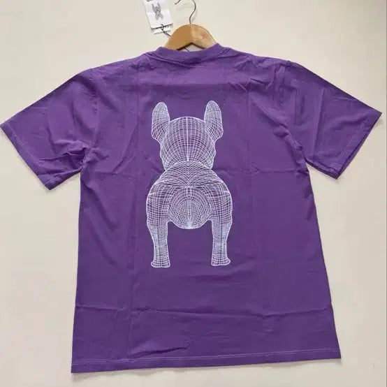 [BUNJANG] LifeWork Bulldog Purple T-shirt / 라이프워크 불독 반팔티 퍼플 L