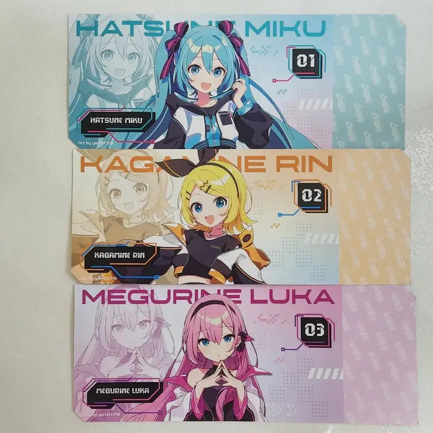 [BUNJANG] Hatsune Miku, Rin, Luka Ticket Card / AGF 2024 하츠네 미쿠 린 루카 티켓카드 판매합니다.