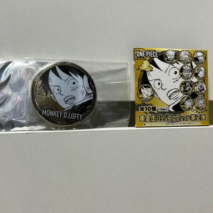 [BUNJANG] One Piece Luffy Golden Can Badge / 원피스 (루피) 골든 황금 캔뱃지 원화 굿즈