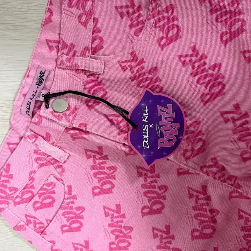 [BUNJANG] Dollskill x Bratz Pink Cargo Pants (S) / 돌스킬 doll kill x bratz 핑크바지(s)