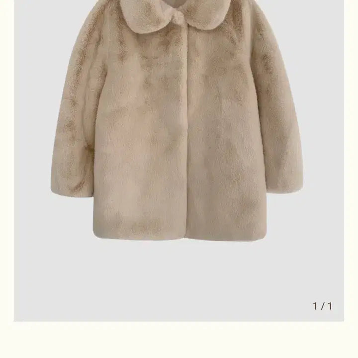 [BUNJANG] ribbonbit Edit Faux Fur Jacket (Beige) / (새상품) ribbonbit 리본빛 에디트 퍼자켓(베이지)