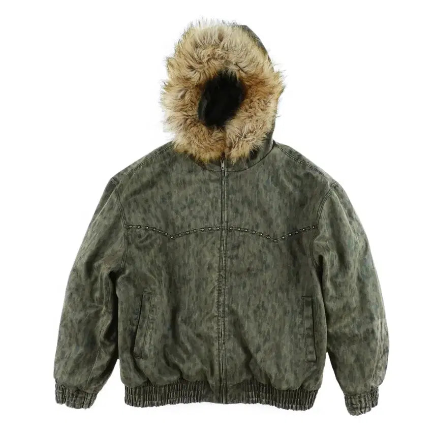[BUNJANG] ERTR Faux Suede Hoodie Jacket / ERTR 퍼 스웨이드 자켓(후드집업) S