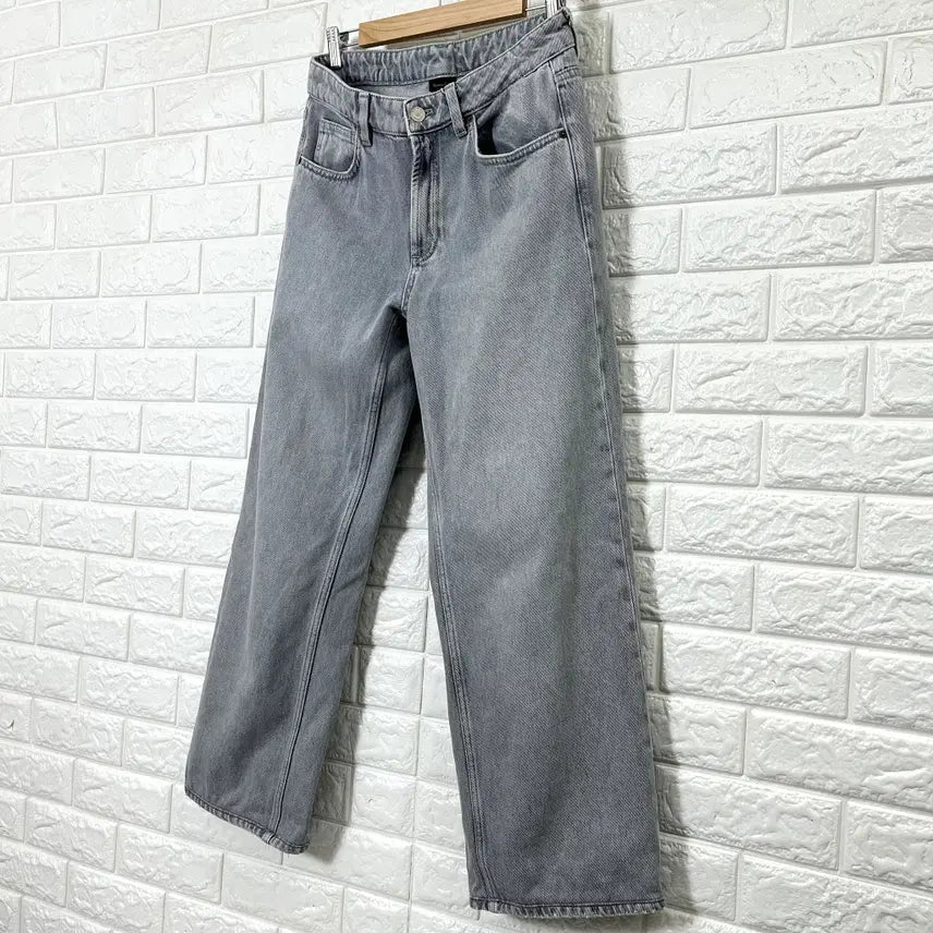 [SOLD OUT] 마시모두띠 여성 연청 하이웨스트 와이드 데님팬츠 28