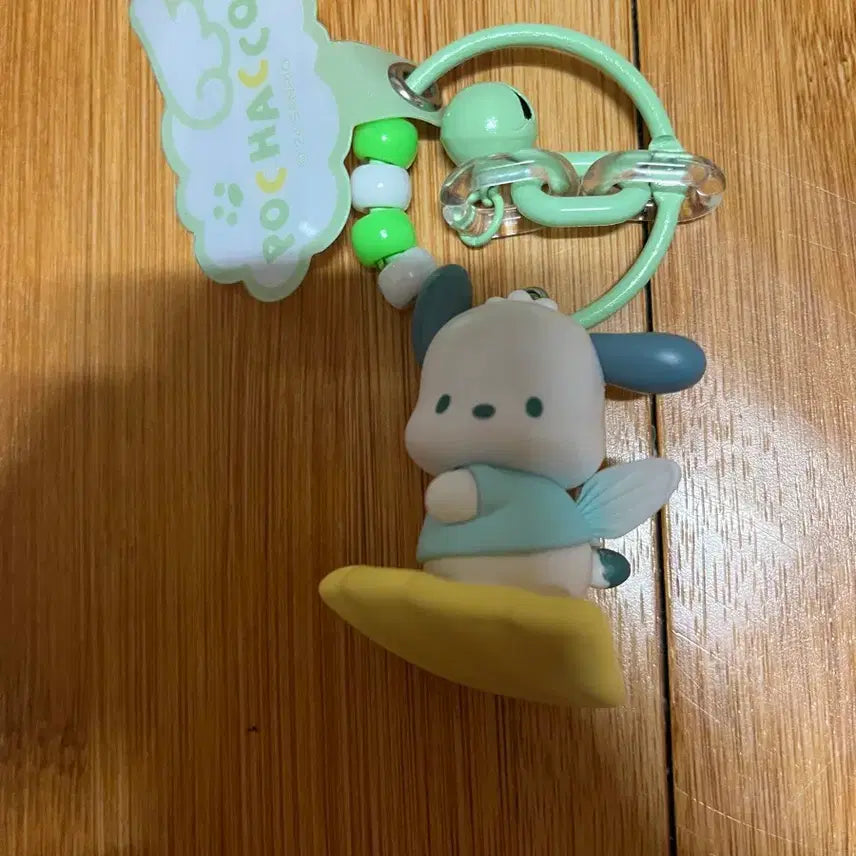 [BUNJANG] Sanrio Pochacco Angel Phone Strap Figure Keyring / 산리오 포차코 엔젤 핸드폰 스트랩 피규어 키링
