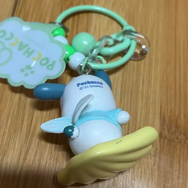 [BUNJANG] Sanrio Pochacco Angel Phone Strap Figure Keyring / 산리오 포차코 엔젤 핸드폰 스트랩 피규어 키링