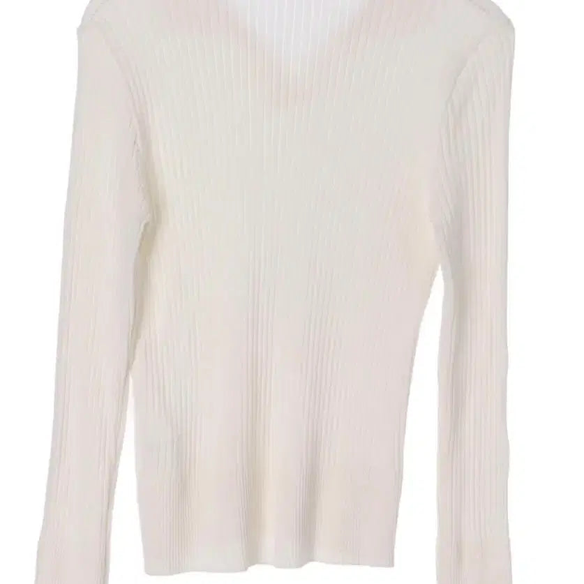 [BUNJANG] ouie Ivory Collar Knit Long Sleeve T-shirt / 우이 ouie 아이보리 카라 니트 긴팔티
