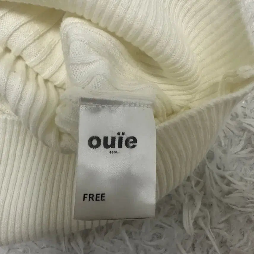 [BUNJANG] ouie Ivory Collar Knit Long Sleeve T-shirt / 우이 ouie 아이보리 카라 니트 긴팔티