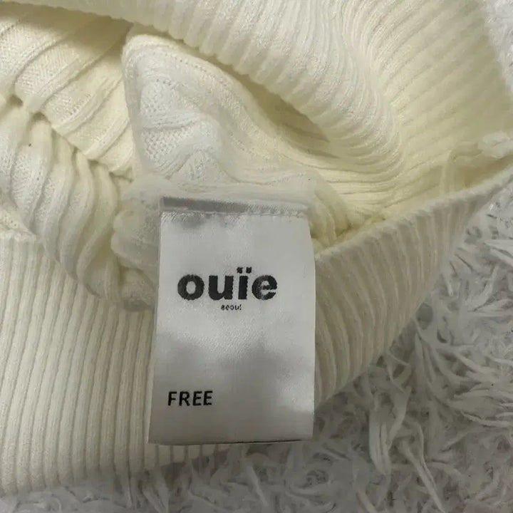 [BUNJANG] ouie Ivory Collar Knit Long Sleeve T-shirt / 우이 ouie 아이보리 카라 니트 긴팔티